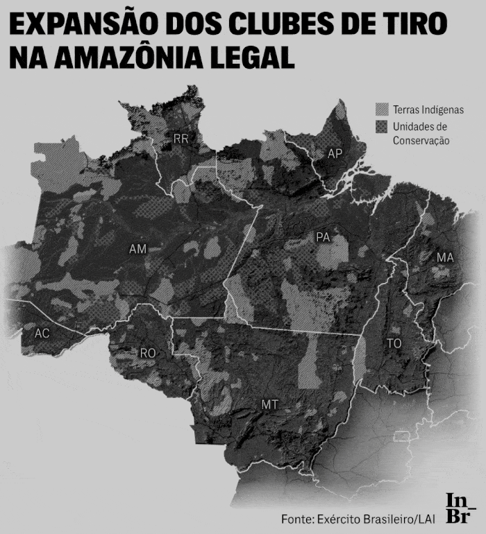 Clubes de tiro explodiram em áreas de conflito da Amazônia
