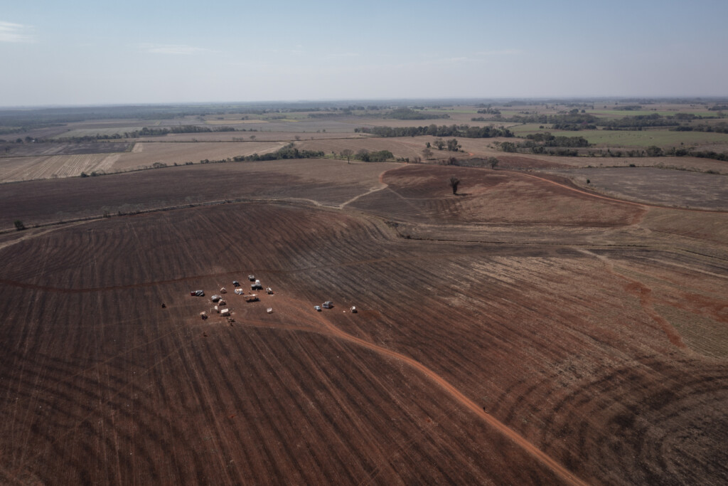 Retomada Kurupa’yty, dos Guarani-Kaiowá, em Douradina.