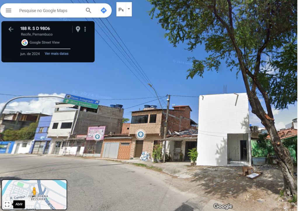 Reprodução Google Maps - imagem de junho de 2024.