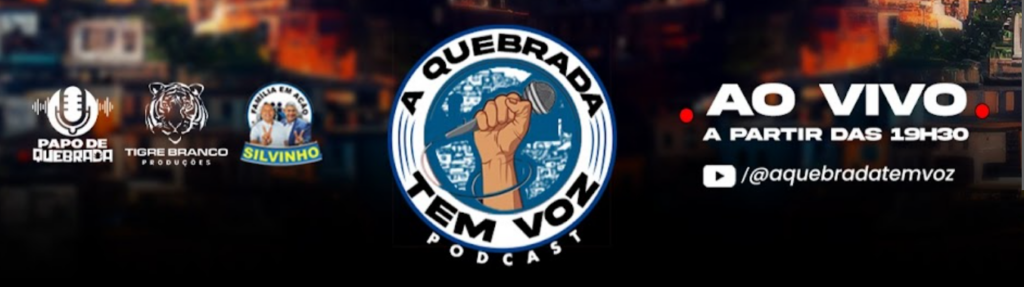 O podcast A Quebrada Tem Voz é patrocinado pelo vereador eleito Silvinho, do União Brasil, e recebeu Milton Leite no estúdio (Crédito: Reprodução)