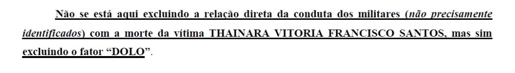 Trecho do relatório final da investigação da Polícia Civil (Foto: Reprodução)