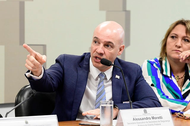 Alessandro Moretti, ex-chefe da Diretoria de Inteligência Policial da PF e ex-diretor-adjunto da Abin (Foto: Pedro França/Agência Senado)