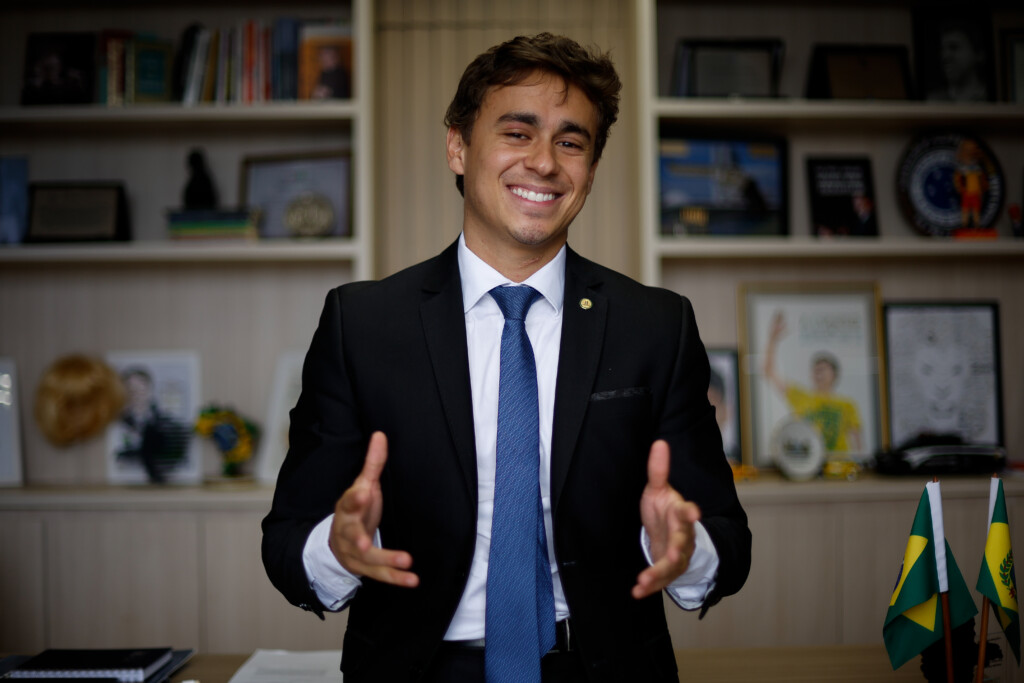 Deputado federal Nikolas Ferreira, do PL de Minas Gerais (Foto: Pedro Ladeira/Folhapress)