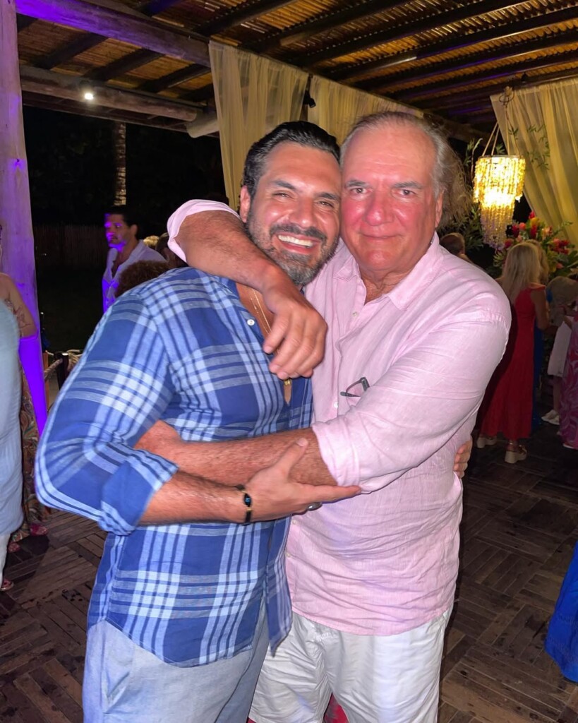 Foto postada por Sidney Zamora Filho, com o pai Sidnei Zamora, em sua conta no Instagram no dia 14 de agosto de 2022 (Foto: Instagram/Reprodução)