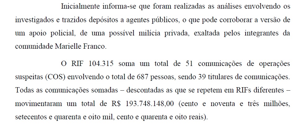 Relatório da PF detalha operações sob suspeita (Foto: Reprodução)