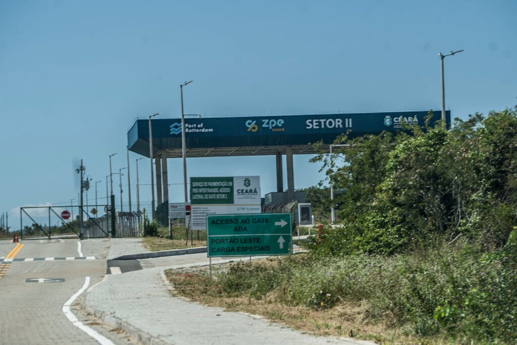 Data center do TikTok será construído no complexo industrial e portuário do Pecém, o Cipp, que tem acesso controlado (Foto: Iago Barreto Soares/Intercept)